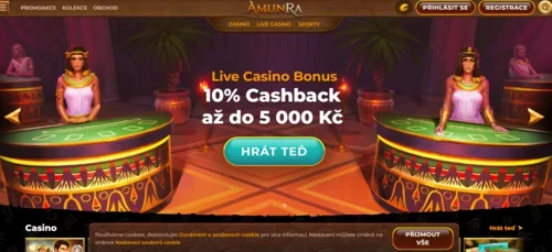 Blackjack v Česku na Amun Ra