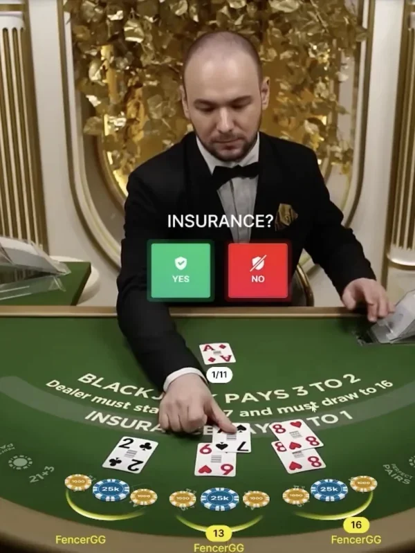 Živý blackjack v kasinu Amun Ra